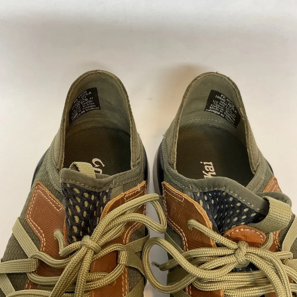 Olukai Mio Li Men's Size 8 /41 Hunter Green Lava Rock Lightweight Shoes Sneakers